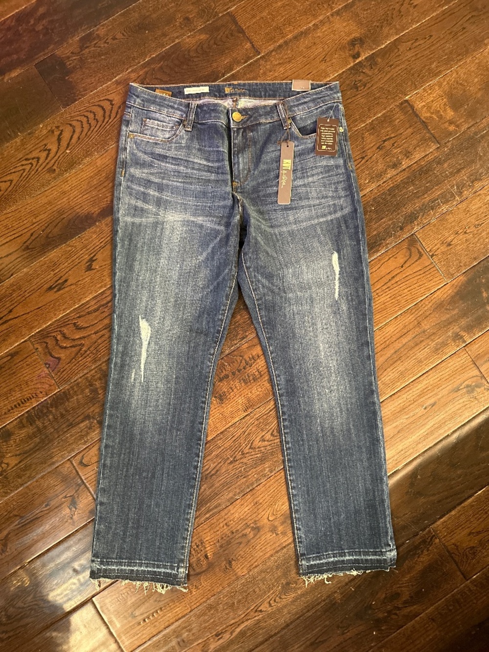 NWT - Kut from the Kloth Reese High Rise Ankle Straight Leg Jean, Size 12